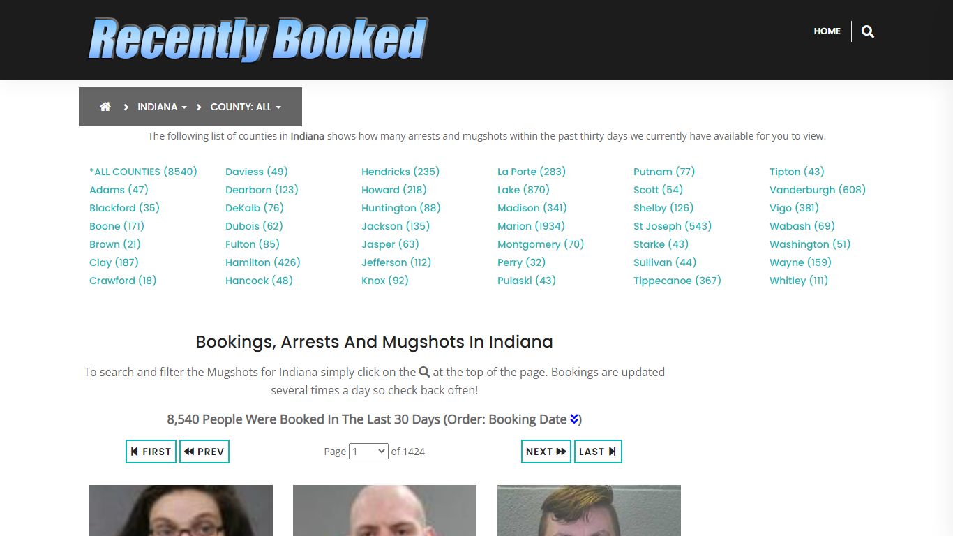 Bookings, Arrests and Mugshots in St Joseph County, Indiana